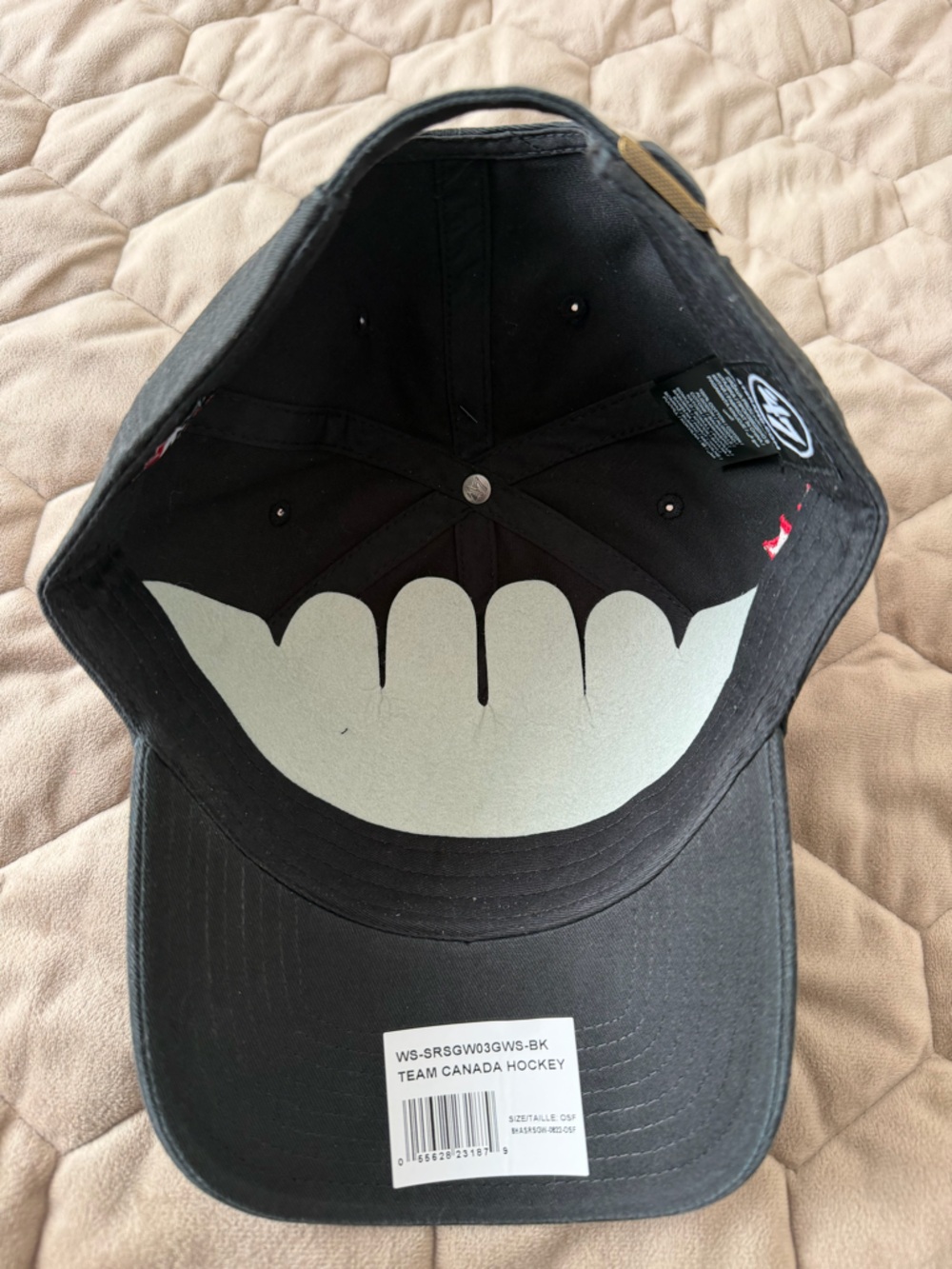 Team Canada IIHF '47 Sure Shot Clean Up Hat - Black | Adjustable - Picture 5 of 5